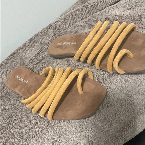 Jeffrey Campbell Women's Tan Sandals - Picture 2 of 4